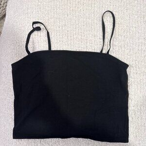 Abercrombie & Fitch Black Cropped Camisole Tank Top Size S